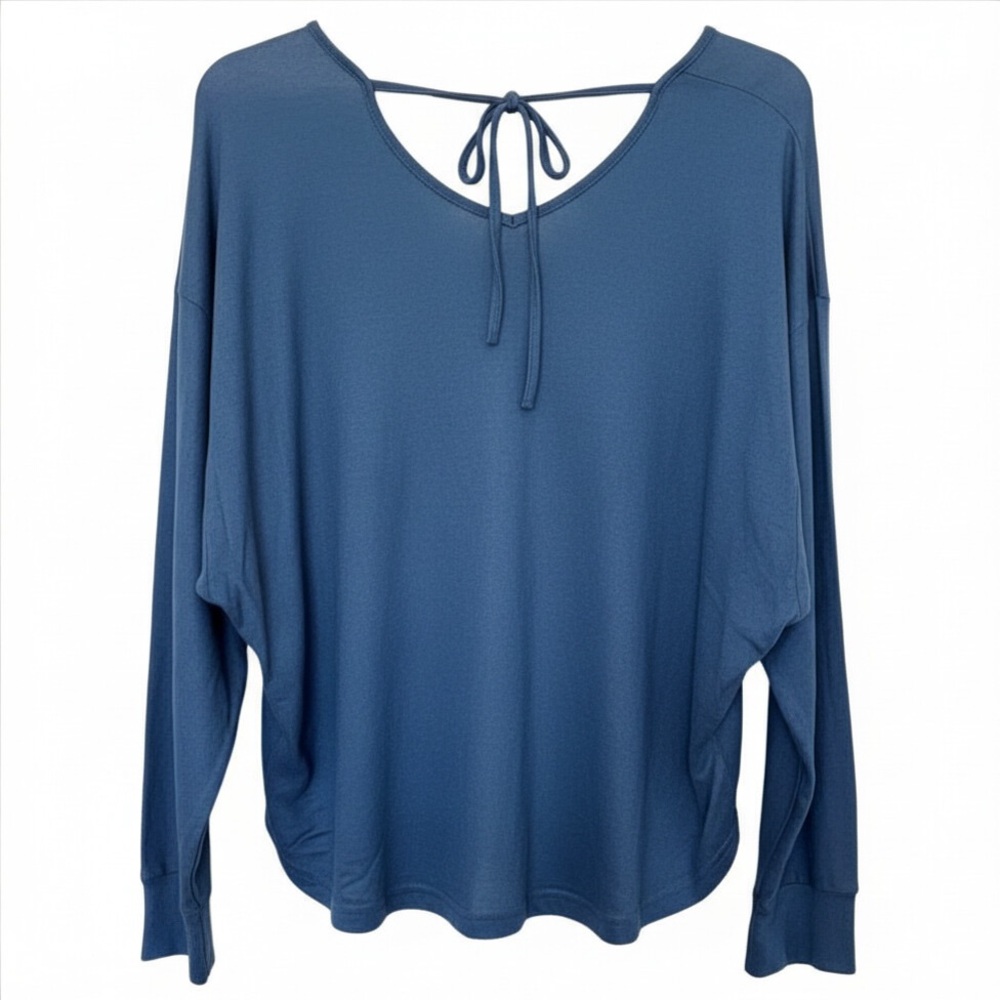 SHEIN Deep Blue Long Sleeve Top